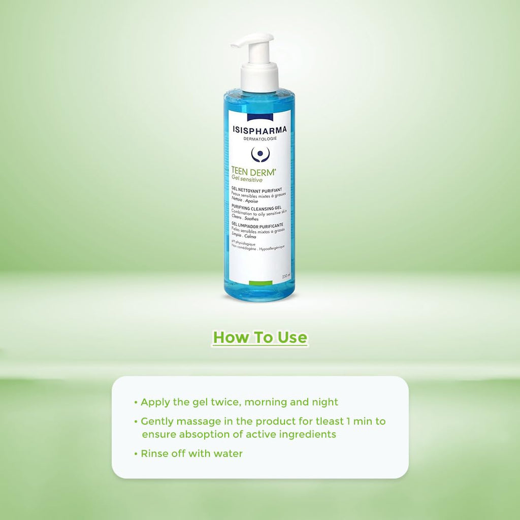Isis Pharma Teen Derm Gel Sensitive, 250ml