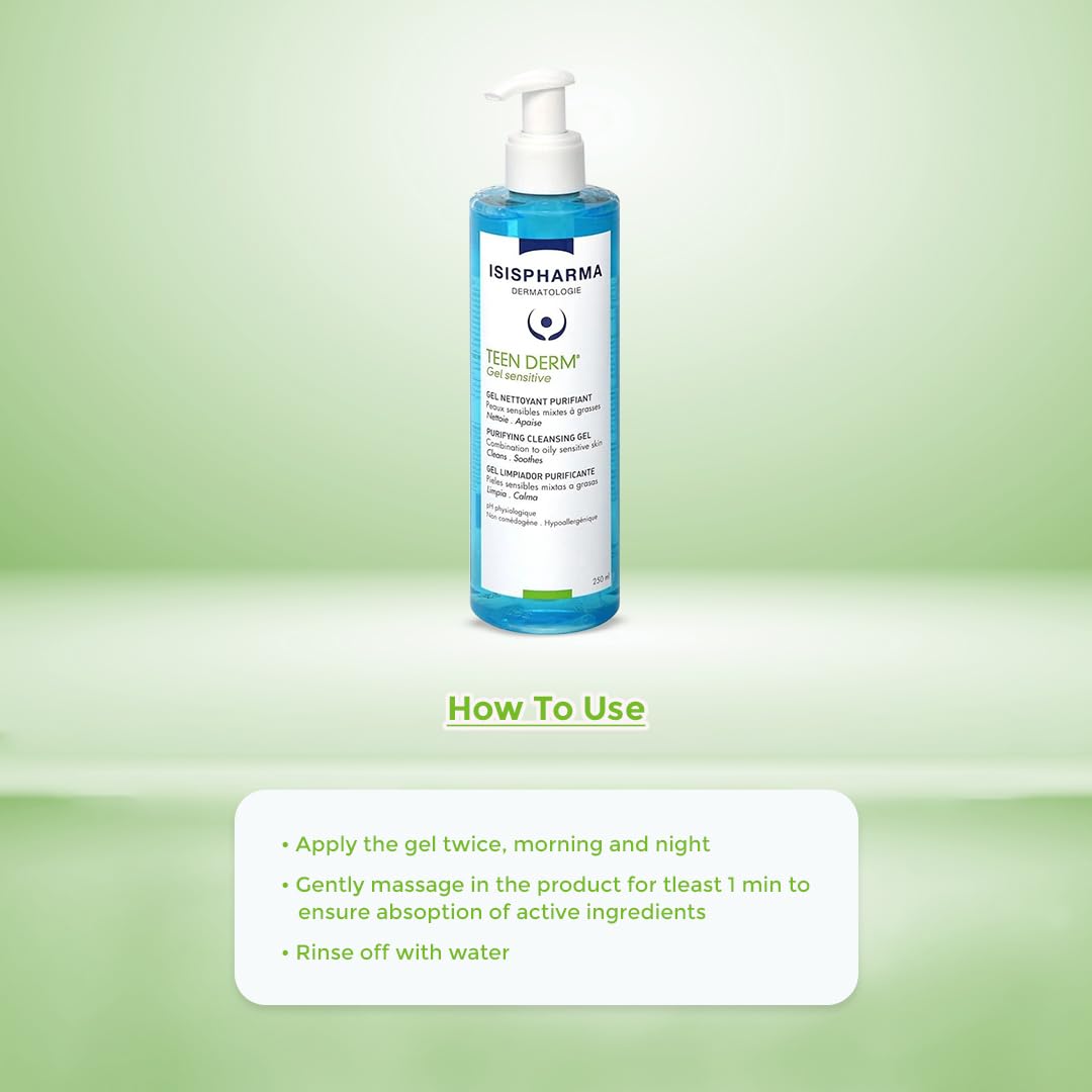 Isis Pharma Teen Derm Gel Sensitive, 250ml