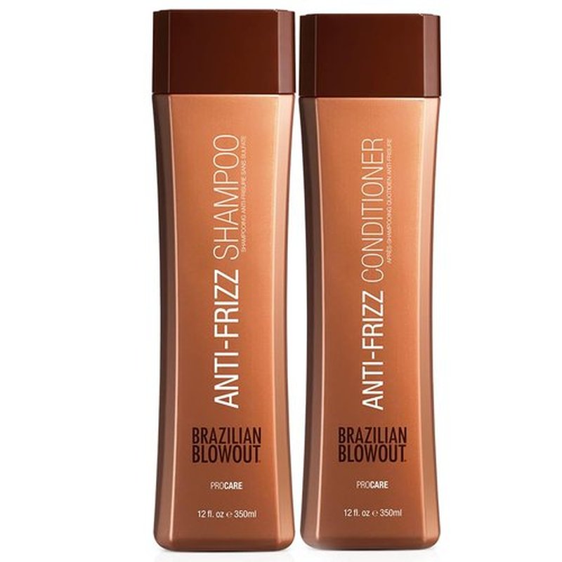 Brazilian Blowout Anti-Frizz Shampoo & Conditioner Set - Smooth, Frizz-Free Hair | 2 Count
