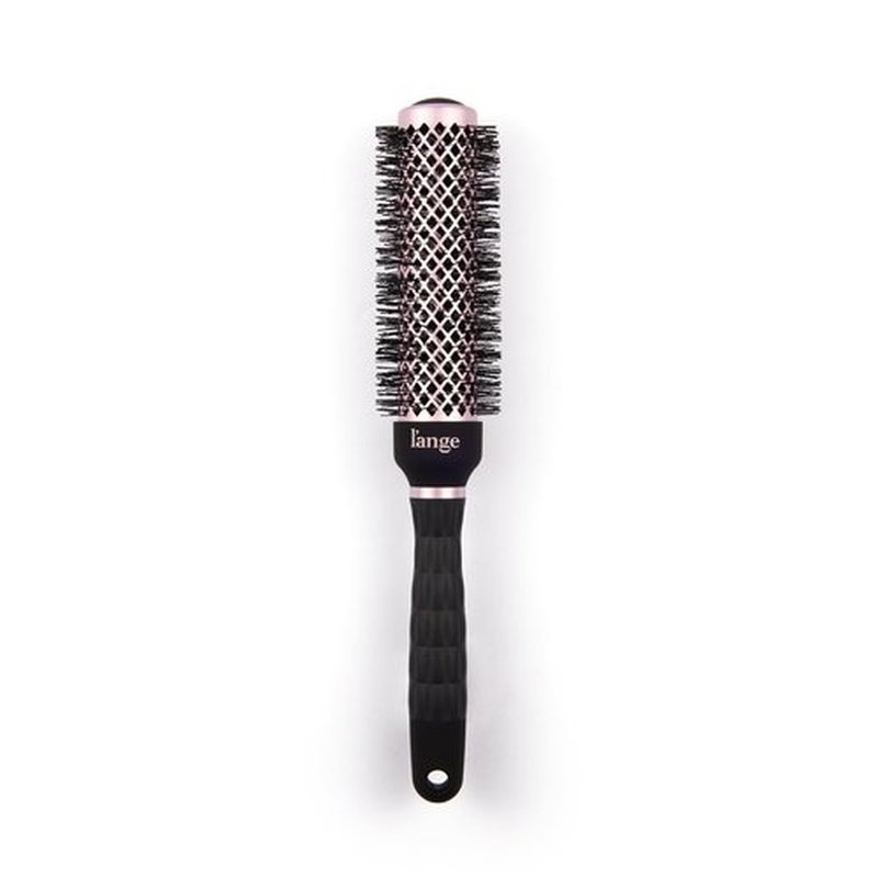 L'ANGE HAIR VolumePro Extra-Long Ceramic Ionic Round Brush, Black | For Blow Drying, Curling & Styling | Adds Volume, Reduces Frizz & Boosts Shine | Ideal for Extra-Long Hair (33mm)