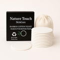 Eco-Friendly Makeup Remover Pads by EcoRoots - 12 Bamboo Cotton Rounds with Laundry Bag | Soft, Washable Facial Pads for Sensitive Skin