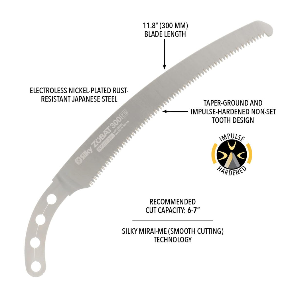 Silky Replacement Blade Only ZUBAT 300mm Large Teeth (271-30)
