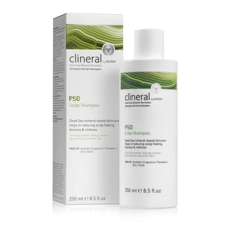 AHAVA Clineral Pso Scalp Shampoo - Gentle Formula to Alleviate Scalp Irritation & Hydrate Hair | 8.5 Fl. Oz
