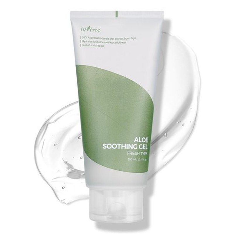IsNtree Aloe Soothing Gel – 99% Jeju Aloe Vera for Face & Body | Lightweight Gel for Sensitive, Sun-Exposed, or Irritated Skin | 300ml / 10.14 fl oz | Fragrance-Free, Made in Korea