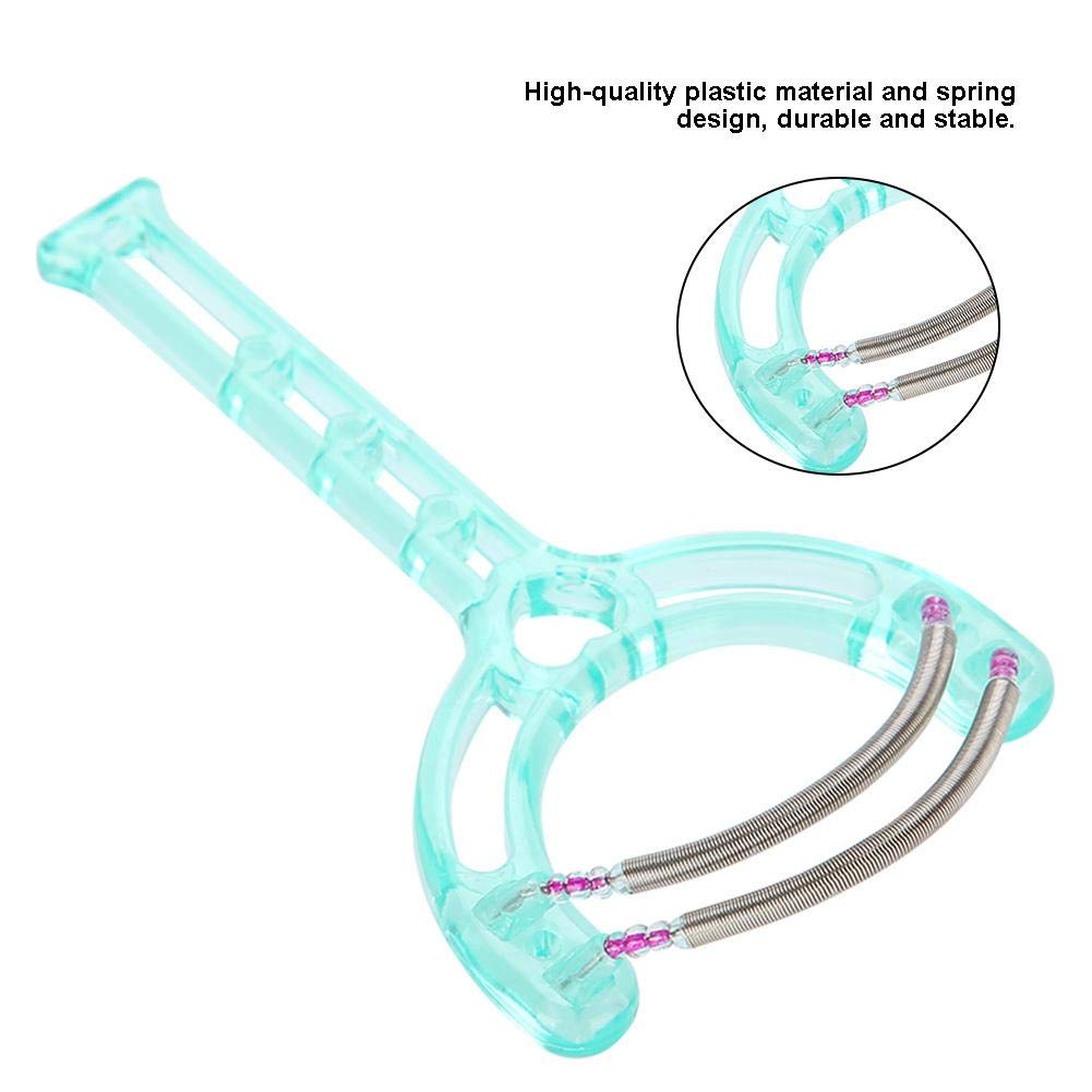 ANGGREK Hair Remover Portable Face Lips Hair Epilator Removal Plastic Spring Device Beauty Tool 2 Colors(Green)