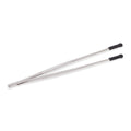 RSVP International Endurance Silicone Tipped Kitchen Tweezers Food Safe, Durable Stainless Steel, Heat Safe up to 475 Degrees F, 12" Length