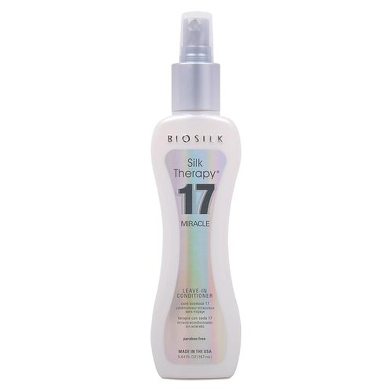 BioSilk Silk Therapy Miracle 17 - Leave-In Conditioner for Dry & Damaged Hair | Hydrates, Adds Shine & Controls Frizz | 5.64 Oz