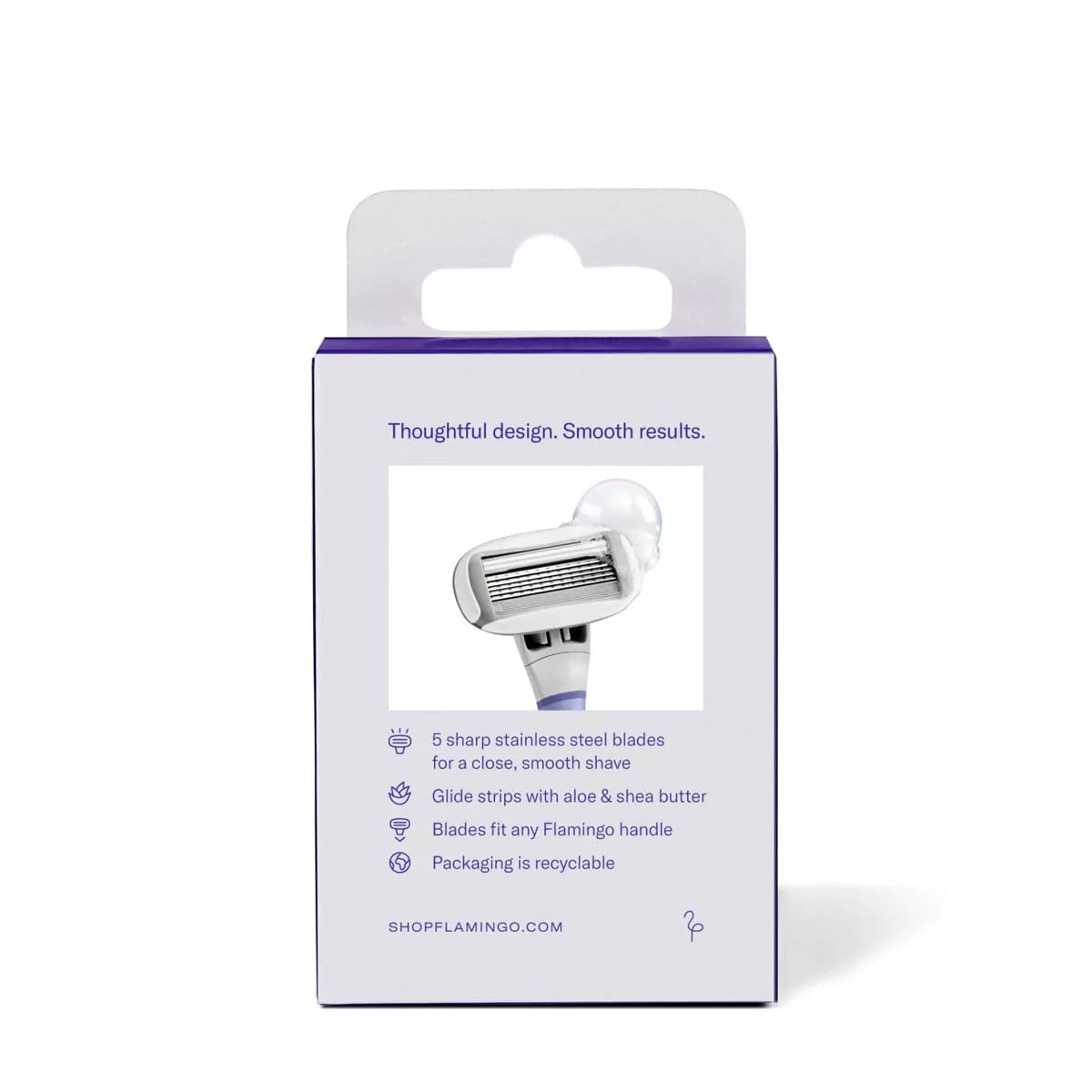 Flamingo Women's Razor Blade Refills - 5-Blade Refill Cartridges - 4ct