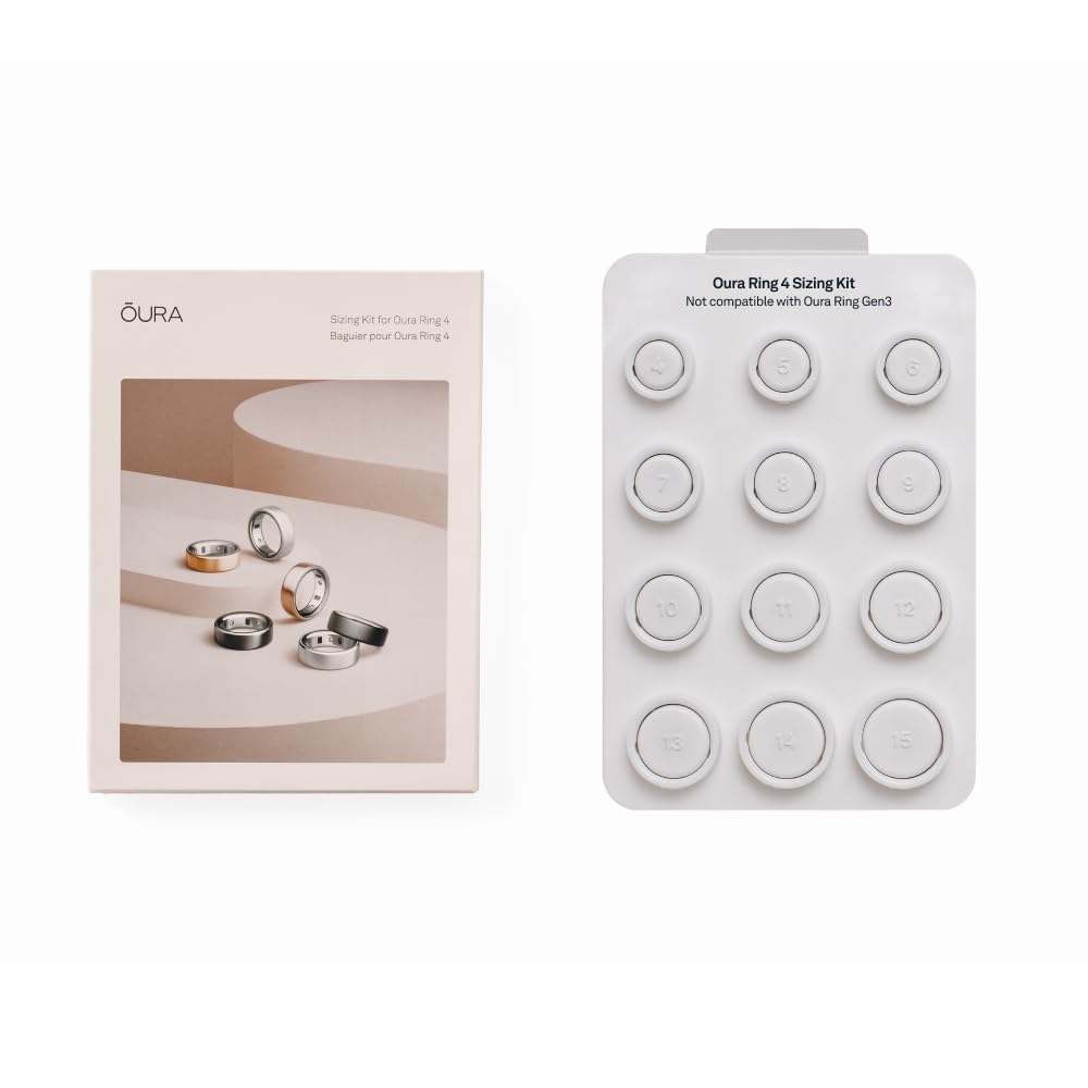 Oura Ring 4 Sizing Kit - Before You Buy the Unique Sizing, Not Standard US Sizes - Receive Credit for Purchase, Sizing Kit, Oura App