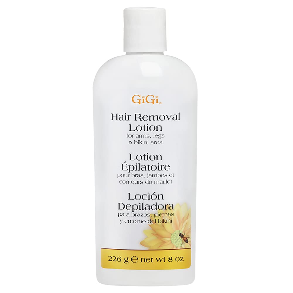 GiGi Hair Removal Cream for Face – Gentle Hair Removal Lotion for Women's Arms, Legs & Bikini Area, Hair Remover for Sensitive Skin, 8 oz