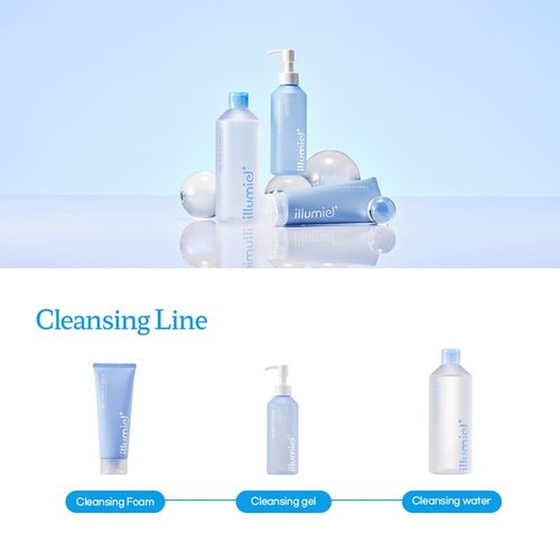 illumiel Mild Clear Cleansing Water for Makeup Removing with caulerpa lentillifera extract & Panthenol [Vegan & Korean Skincare] – 13.52 fl. oz.