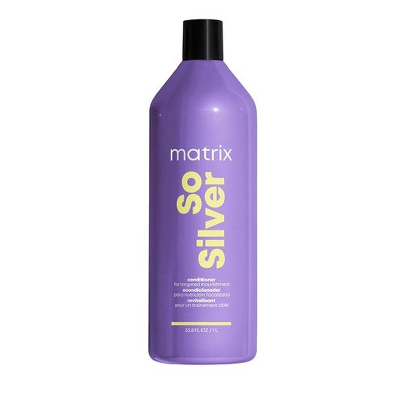 Matrix So Silver Deep Conditioning Conditioner - Repair Dull Blonde & Silver Hair | Vegan Formula for Dry, Damaged Hair