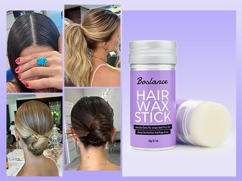 Boslance Hair Wax Stick - Strong Hold Styling Wax, Matte Finish Slick Back Stick, Easy Application - Styling Wax for All Hair Types，Natural Ingredients，Long-Lasting Styling，Travel Wax Stick For Hair.