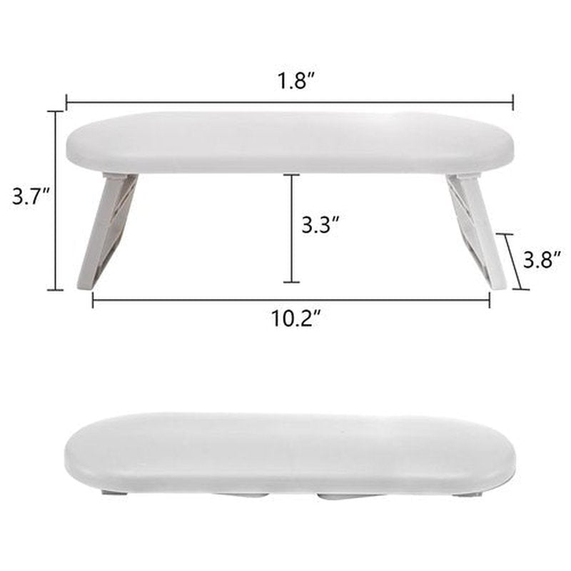 Hedume 3 Pack Nail Arm Rest, Foldable Nail Hand Rest, Plastic Nail Hand Pillow Nail Art Accessories Tool for Nail Tech, Manicure, Pedicure, Salon, Home Use