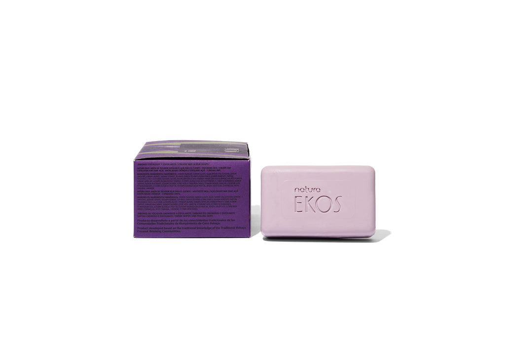natura - Ekos Açaí Creamy & Exfoliating Bar Soap Set (4 Pack) - 1 Exfoliating Bar, 3 Creamy Bars - Pure Plant Based Oils - Vegan Skin Care - Brazilian Beauty Secrets - Self Care - 3.5oz (100g)