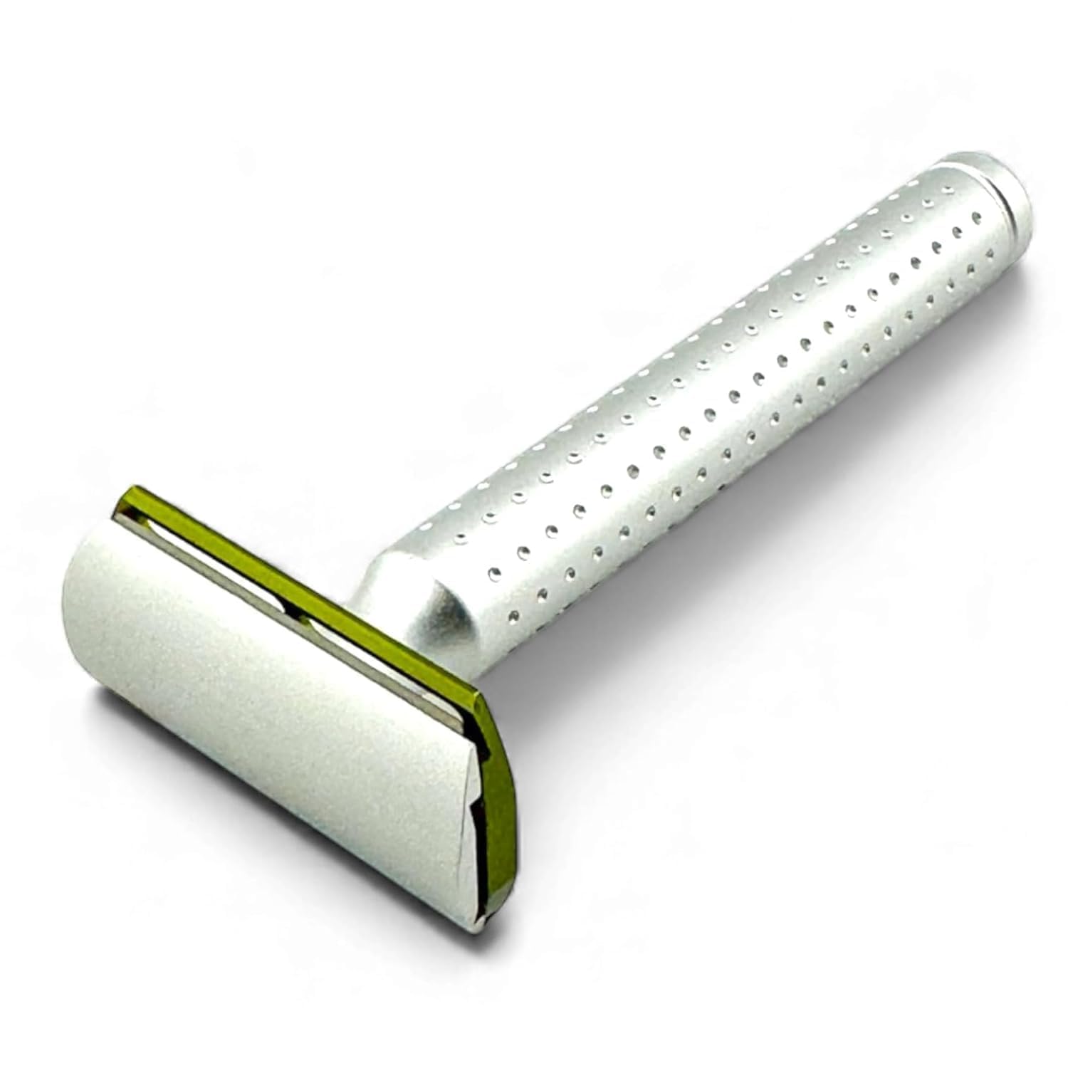 Parker Safety Razor - The AeroShave XL, Long Handle-CNC Aluminum Double Edge Safety Razor & 5 Blades,- Precision Blade Exposure for a Comfortable Shave, For Men & Women. Mild Aggression