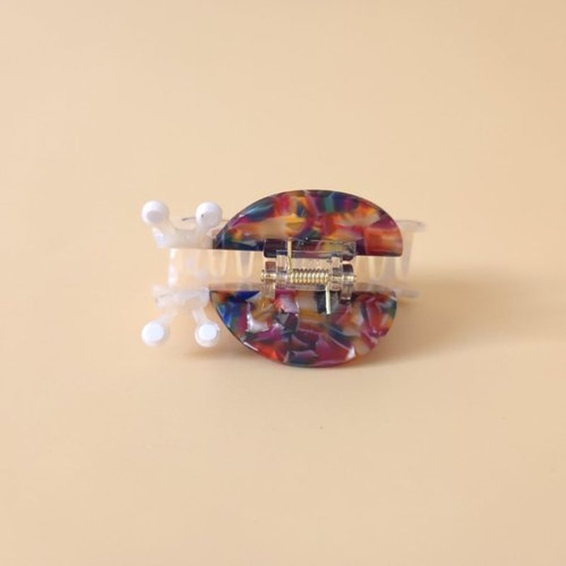 Snail Hair Clip,Acetate Claw Clips,Hair Clips for Women (Colorful)