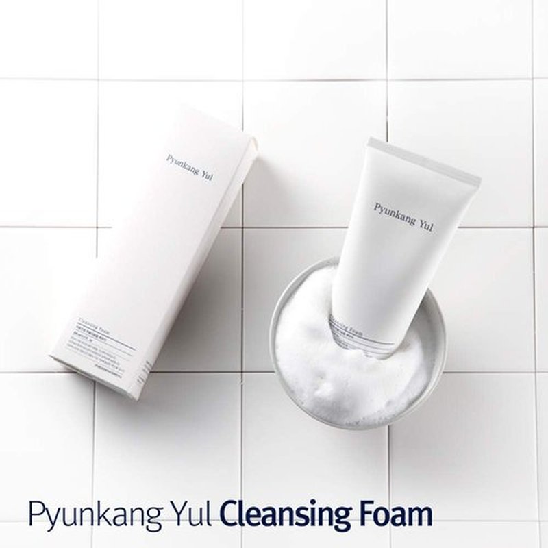 PYUNKANG YUL Cleansing Foam - Gentle Korean Facial Wash for All Skin Types - Moisturizing Coconut Extract - 5.1 Fl. Oz