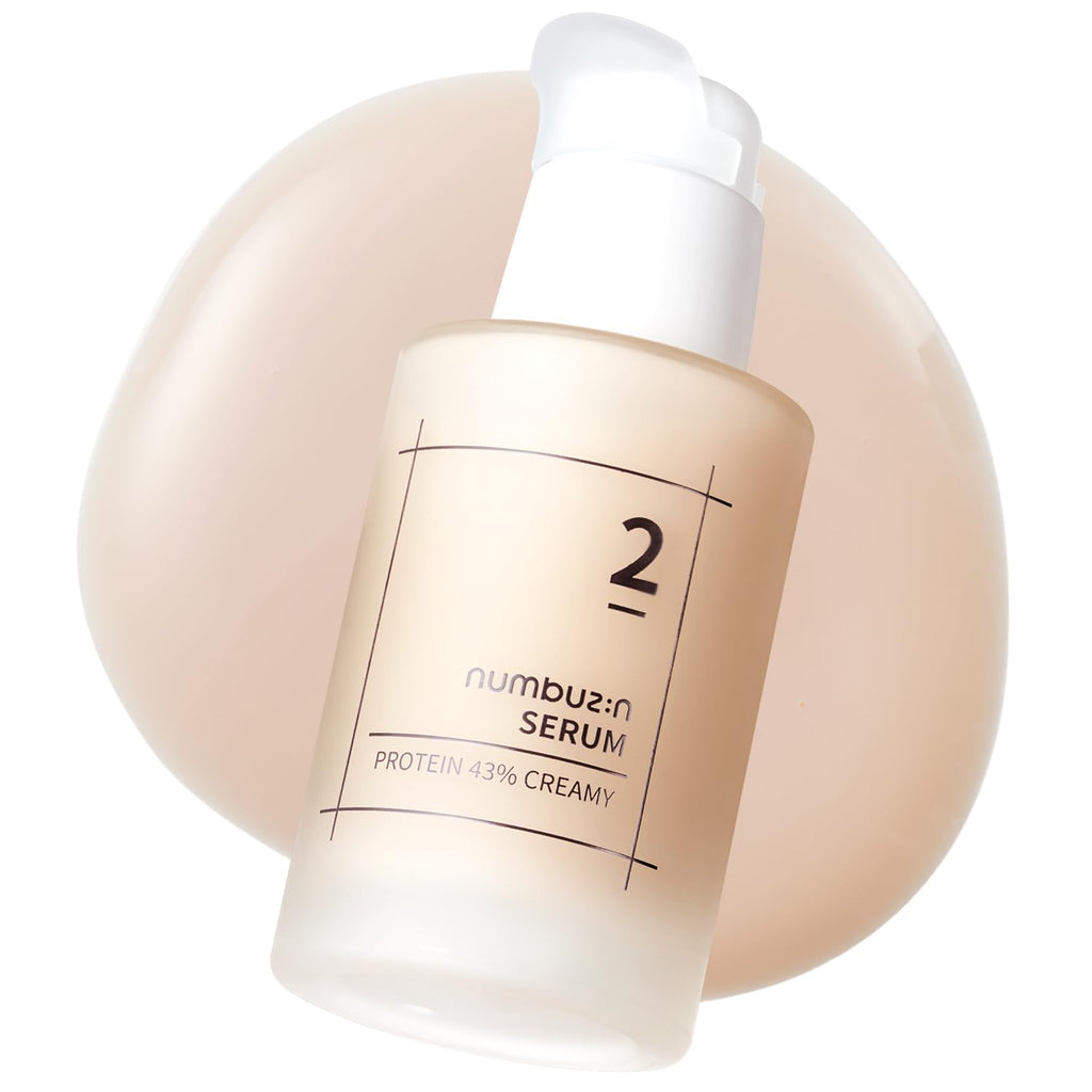 numbuzin No.2 Serum | Creamy 43% Protein Serum | Oat Protein, Ceramide, Panthenol for Skin Barrier | Korean Skincare for Sensitive, Loose Skin | 1.69 fl. oz.