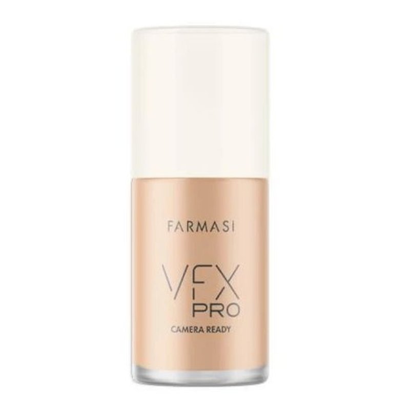 FARMASi VFX Pro Camera-Ready Liquid Foundation, Full Coverage Matte Finish, Lightweight Long-Wear, Oil-Free with Pore-Refining Sea-Water Formula, Non-Oxidizing Finish, 1 Fl Oz, 03 Medium Ivory
