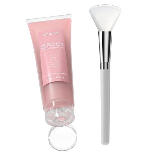 Regine Switzerland Overnight Face Mask - Hydrolyzed Collagen & Hyaluronic Acid for Deep Hydration | 2.5 fl oz