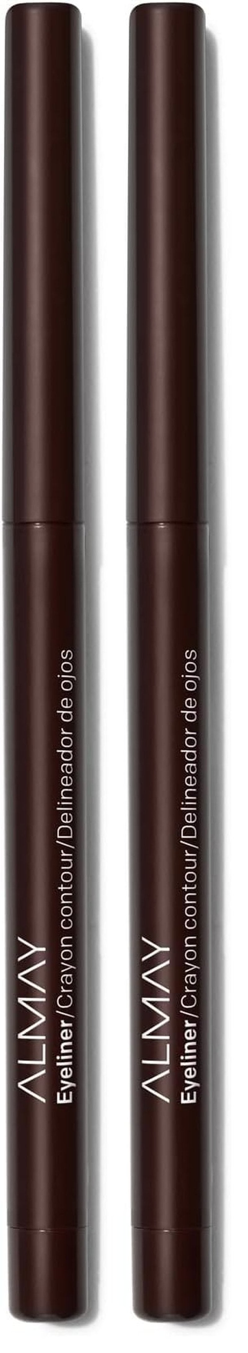 Almay All-Day Eyeliner Pencil,Hypoallergenic,Cruelty-Free,Oil-Free,Fragrance-Free,Ophthalmologist Tested,Long Wearing and Water Resistant (Packaging May Vary),209 Black Raisin,0.01 oz,(Pack of 2)