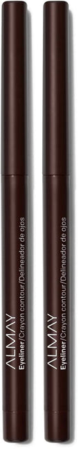 Almay All-Day Eyeliner Pencil,Hypoallergenic,Cruelty-Free,Oil-Free,Fragrance-Free,Ophthalmologist Tested,Long Wearing and Water Resistant (Packaging May Vary),209 Black Raisin,0.01 oz,(Pack of 2)