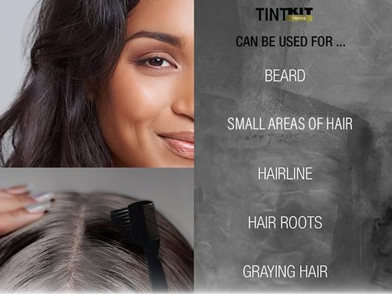 Godefroy Powered by Henna - Tint Kit 4 Applications | Medium Brown | Spot Hair Color Powered by Natural Henna