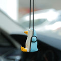 YGMONER Cute Swinging Penguin Car Rear View Mirror Hanging Accessories Funny Car Interior Decor Gifts for Women Men (Penguin)