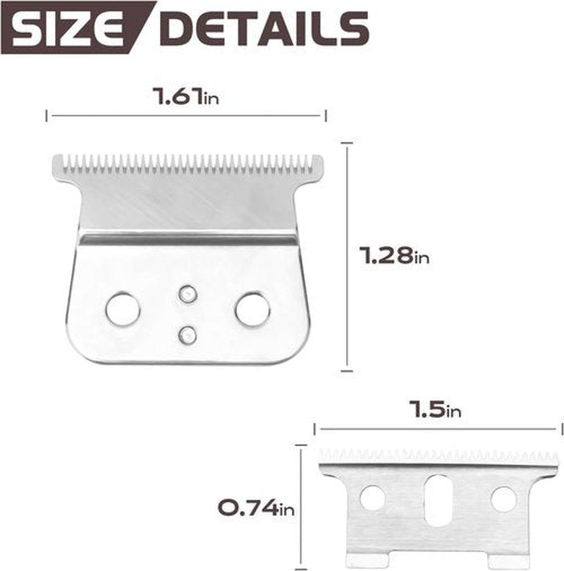 Andis T-Blade Replacement | Silver Blade for T-Outliner GTO, GO & SLS Trimmers