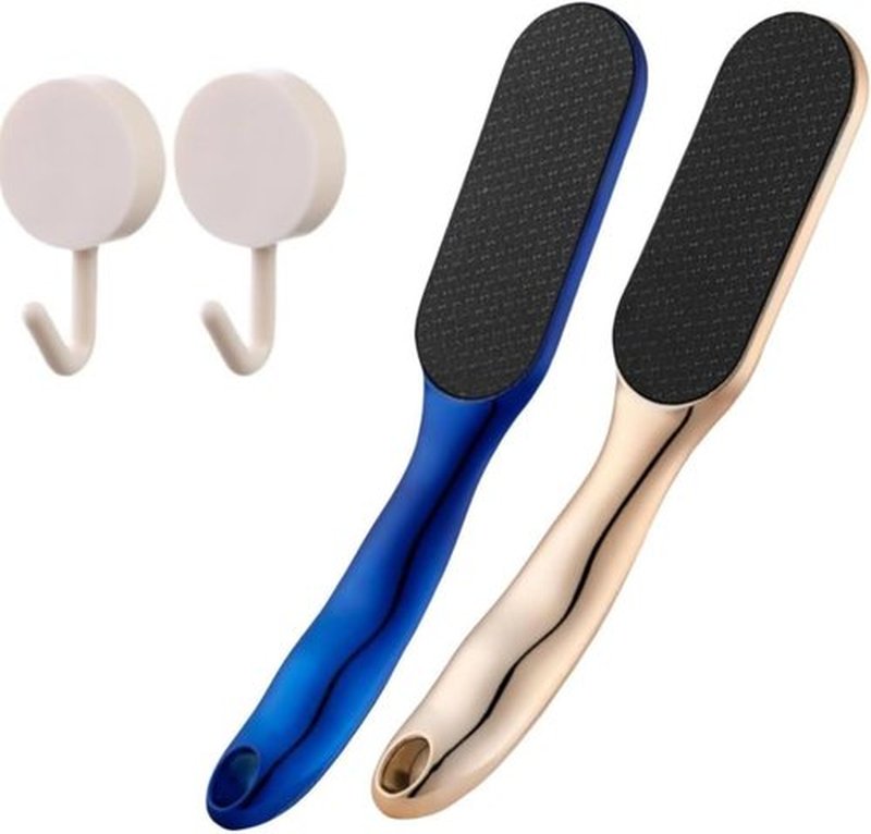 Nano-Glass Foot File, 2PCS Foot Callus Remover, Glass Callus Remover for Feet, Professional Foot Care Tools with Non - Slip Ergonomic Handle