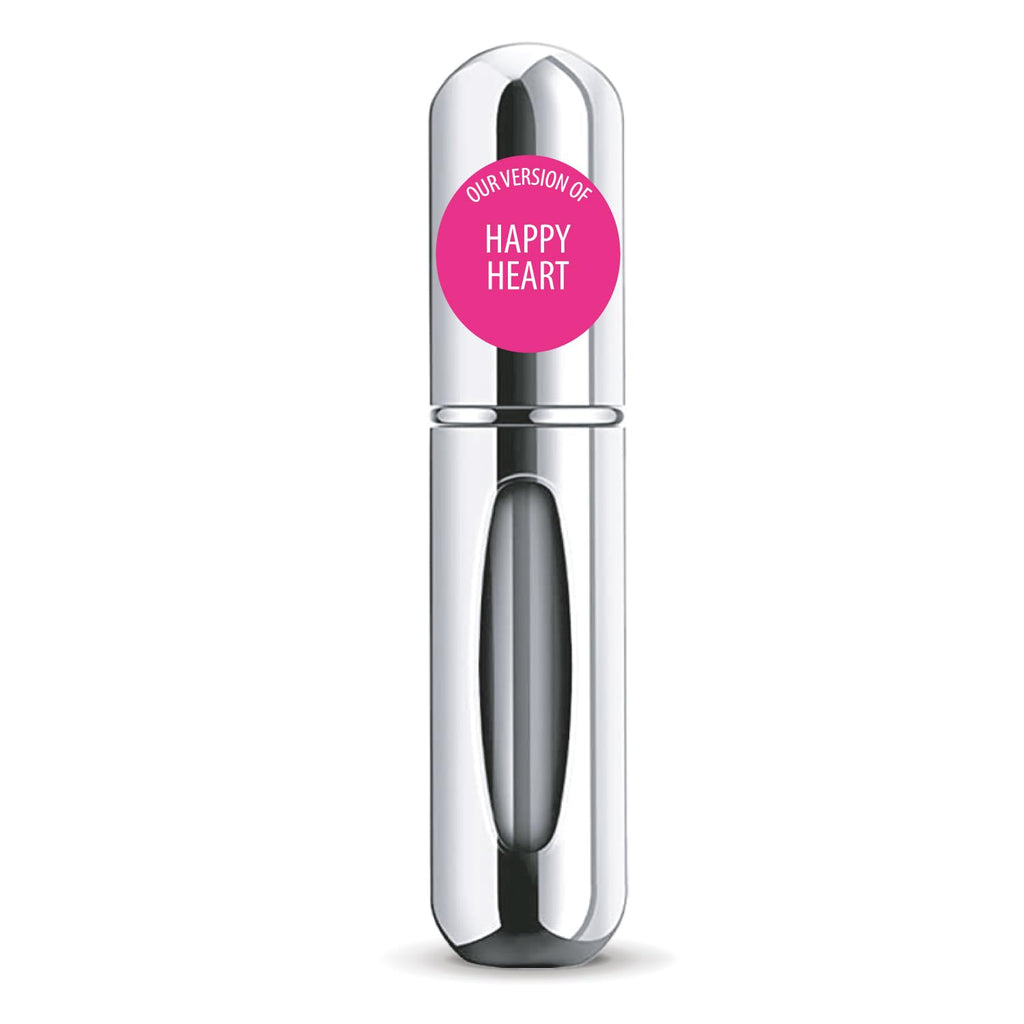 CA Perfume Impression of Happy Heart For Women Fragrance Eau de Parfum Spray Bottle 0.17 Fl Oz/5ml-X1