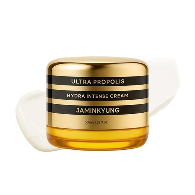 Jaminkyung Triple Propolis & Snail Mucin Face Cream, Korean Glass Skin Moisturizer with 8-Layer Hyaluronic Acid & Panthenol for Deep Hydration, Glowing & Repairing Dry, Dull Skin, 1.69 fl oz