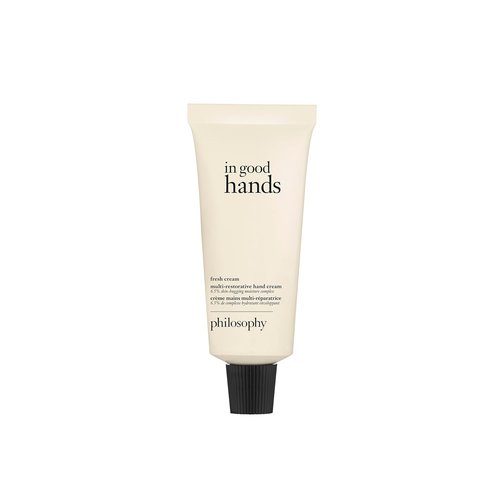 Philosophy In Good Hands Multi-Restorative Hand Cream - Vitamin C & Niacinamide for Plump, Smooth Skin - Reduces Dark Spots, Non-Greasy Formula