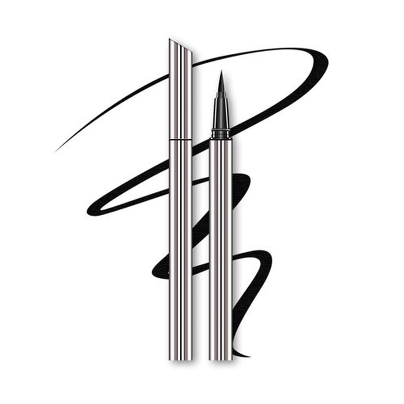 Skiennix Liquid Eyeliner - Waterproof Intense Black, Ultra-Fine Tip, Smudge-Proof, 0.6ml