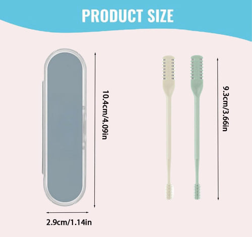 2-in-1 Nasal Hair Cutter, 2024 New Upgraded Manual Nose Hair Trimmer, Double Sided and 360° Rotating Nose Hair Trimmer, Nostril Hair Remover Tool for Men Women (24)