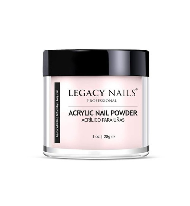 Legacy Nails Professional PINK ACRYLIC POWDER - 30g / 1oz. - High-Quality, Fast-Drying Formula for Nail Extensions, Sculpting & Overlays, Salon-Grade, Long-Lasting Finish