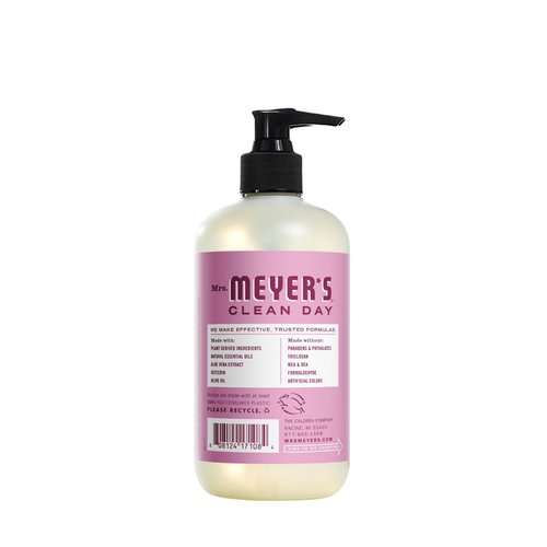Mrs. MEYER'S CLEAN DAY Liquid Hand Soap 6 Pack Variety, includes 1 Compassion Flower, 1 Rain Water, 1 Peony, 1 Lemon Verbena, 1 Lavender and 1 Basil Hand Soap, 12.5 OZ Each, 1 CT