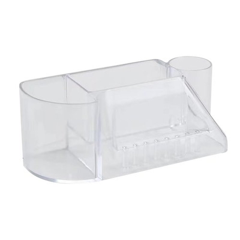 Professional Nail Desk Organizer and Storage - Nail Drill Holder Box with 8 Holes for Grinding Bit Display Stand