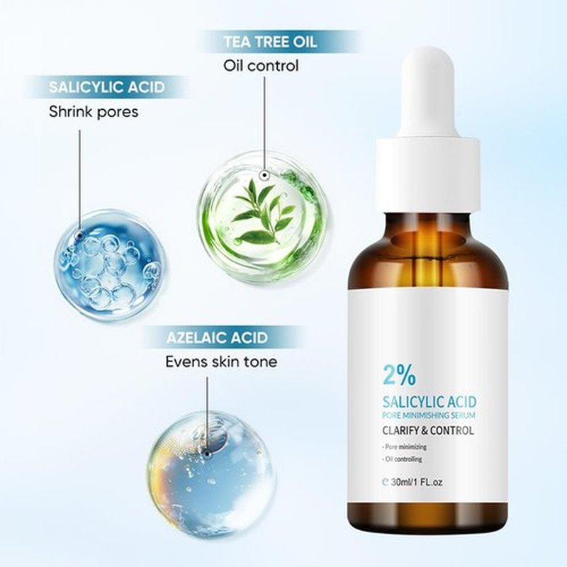 Regine Switzerland 2% Salicylic Acid Serum - Acne Treatment for Blackheads & Enlarged Pores