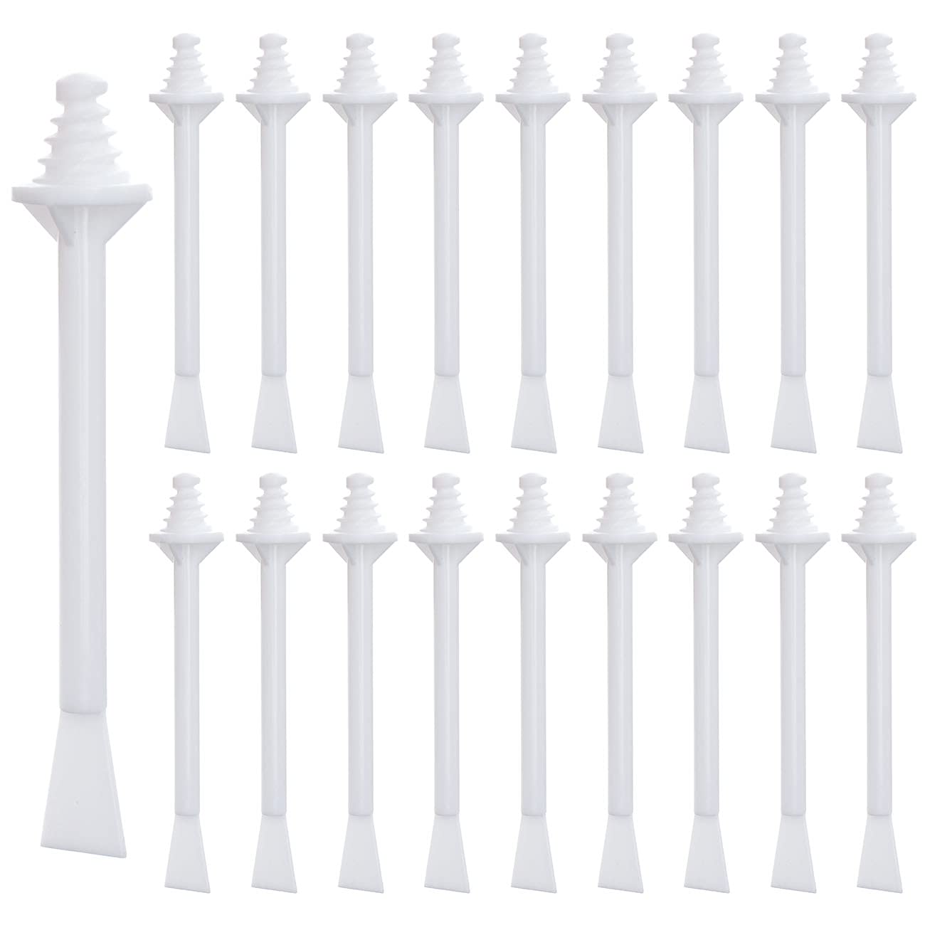 Plastic Wax Applicator Sticks and Disposable Spatulas - 50 Pieces for Nostril Cleaning, Nose Hair Removal, and Waxing