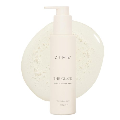 DIME Beauty Glaze Body Oil - Fast-Absorbing, Non-Greasy Hydrating Oil with Argan & Jojoba | 4 oz / 120 ml