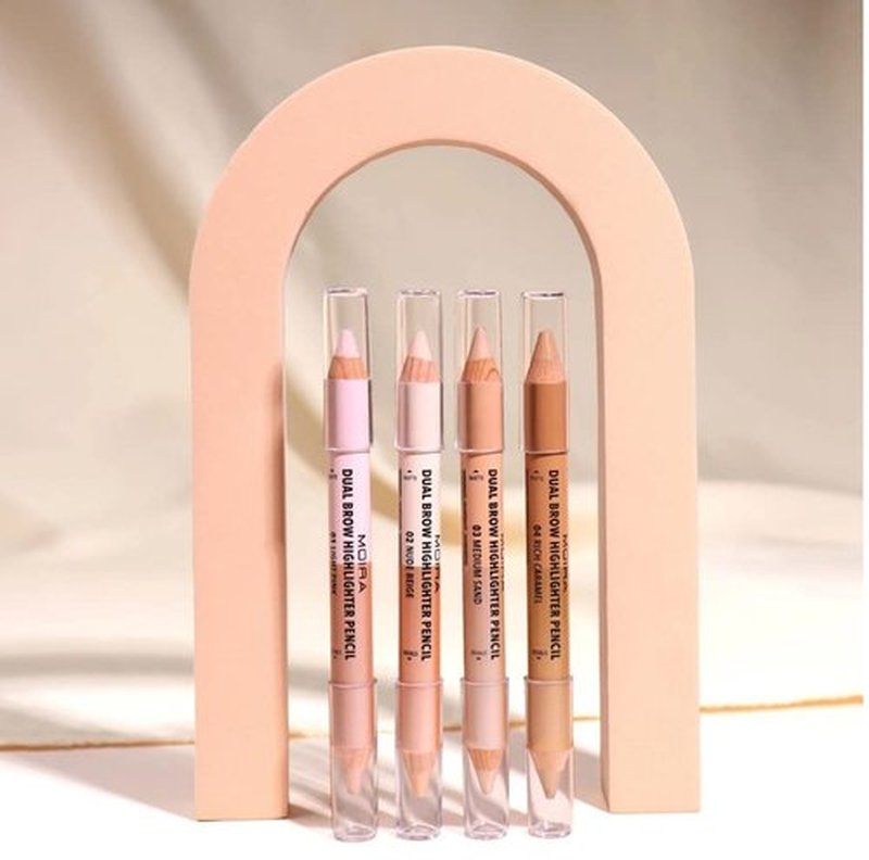 Skiennix Dual Brow Highlighter Pencil - Enhance Your Brows with Precision | Medium Sand Shade