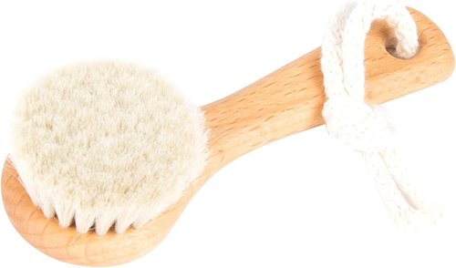SHASH Since 1869 Exfoliating Face Brush - Handcrafted Sustainable Scrub for Glowing Skin | Medium Horse Hair Bristle