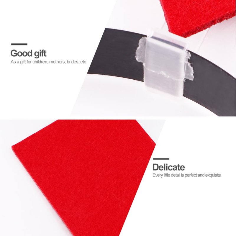 Veemoon 6Pcs Party Arrow Headband Creative Symbol Headband Red Funny Festival Headwear Novelty Parade Headdress Decoration Kids Women Hair Hoops for Halloween Carnival Party Photo Supplies