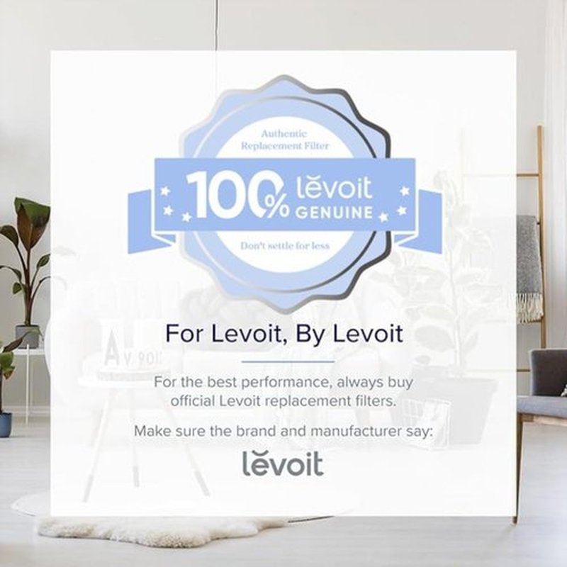 Levoit LV-H133 Air Purifier Replacement Filter - High-Efficiency Activated Carbon for Smoke, Odor & Allergens | 1 Pack, White