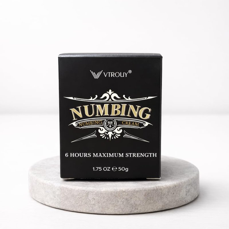 VTROUY Numbing Cream for skin: Long Lasting with Arnica and Emu Oil 1.57 fl.oz