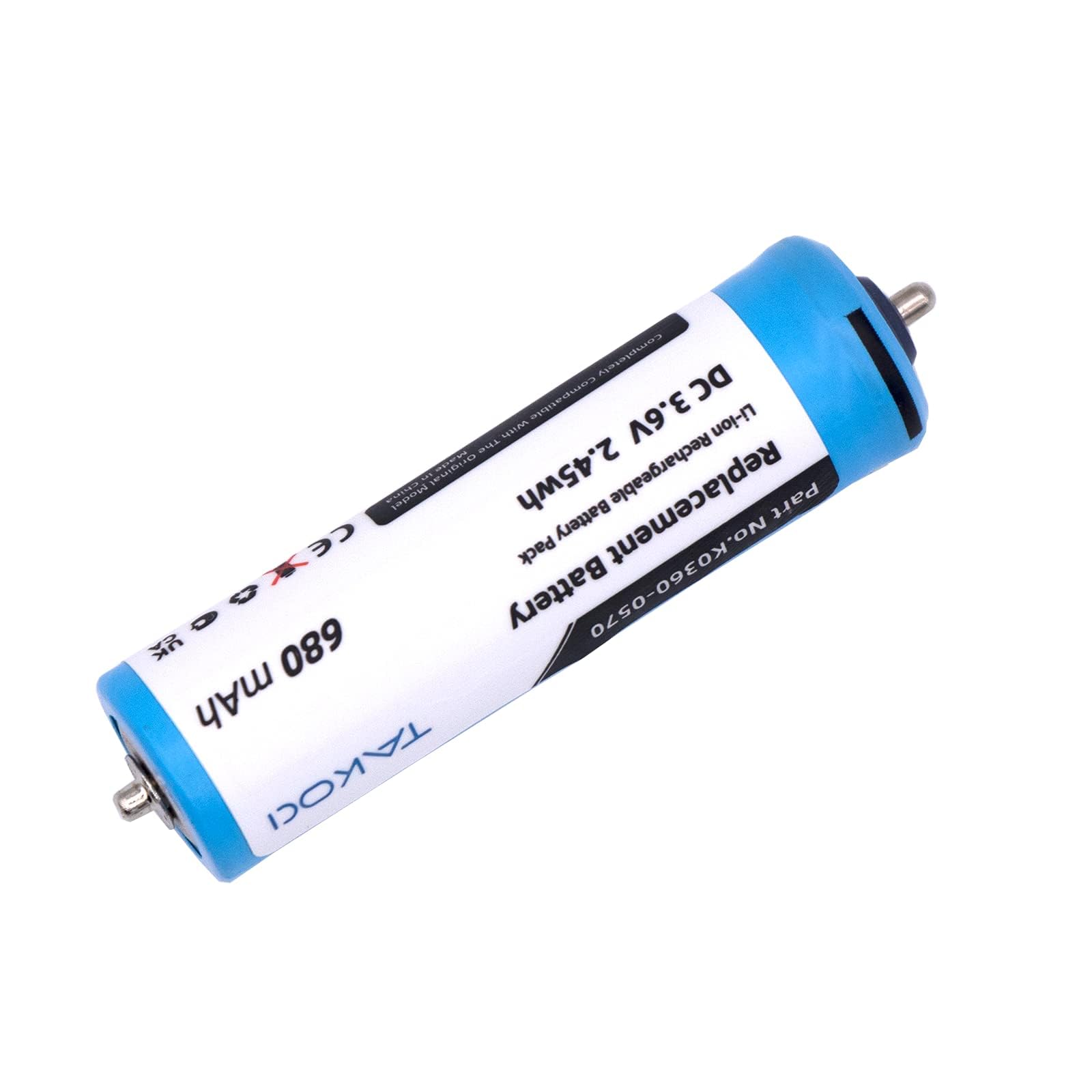 Replacement Battery for K0360-0570 V9ZL2508 ES8042,ES8043,ES8044,ES8048,ES8075,ES8077,ES8078,ES8101 Series Shaver