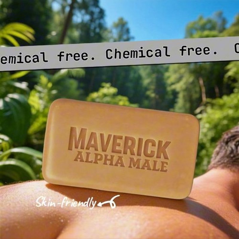 Maverick Beef Tallow Soap for Men - Moisturizing Bar Soap with Tea Tree Oil & Shea Butter | Large 8oz