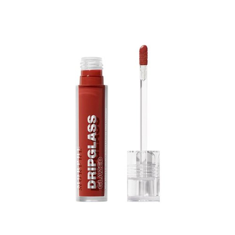 MORPHE Dripglass High Shine Lip Gloss - Glass-Like Shine & Non-Sticky Finish - Infused With Squalane & Vitamin E - Unbreakable Brick (0.13 Fl Oz)